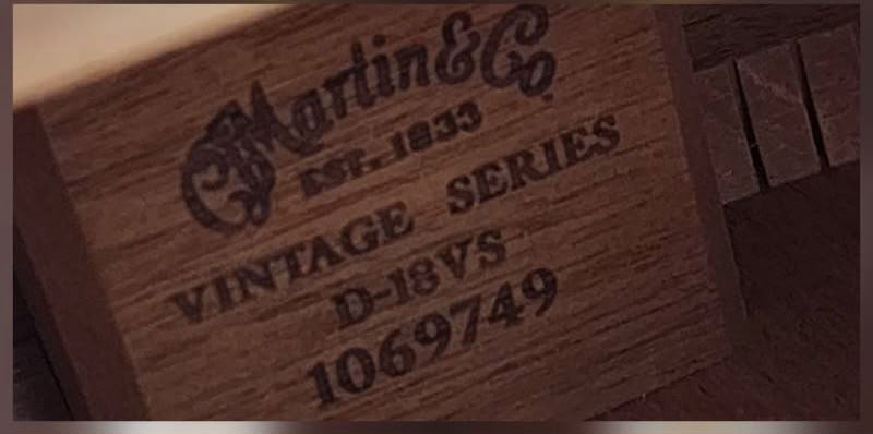 Martin D-18VS Vintage Series Slotted Head 12 frets guitar 2005