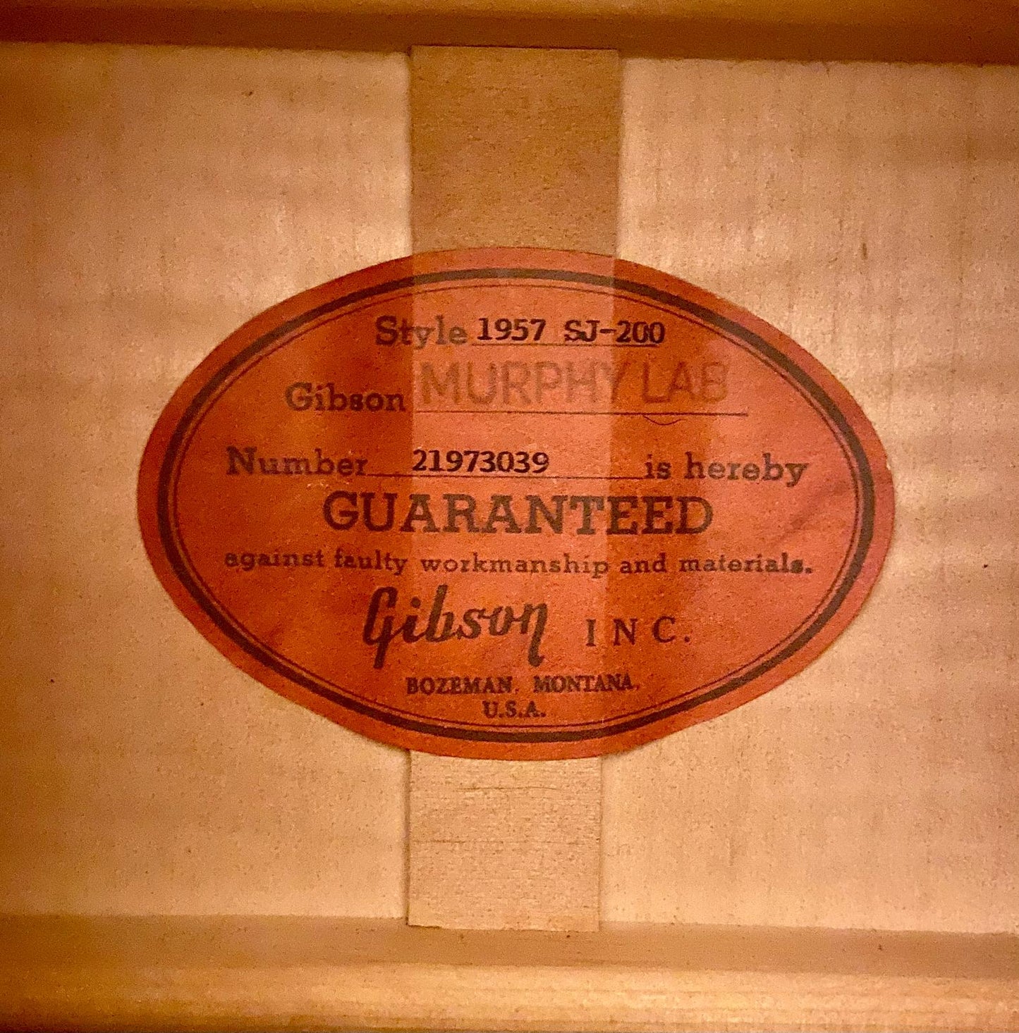 Gibson Murphy Lab 1957 SJ-200 Light Aged ~Vintage Sunburst (Pre-owned) 2023