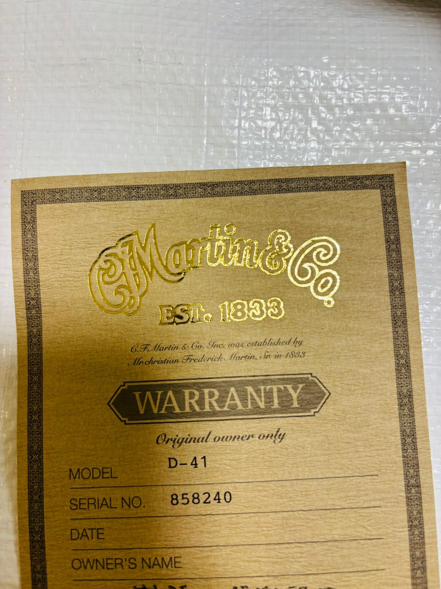 Martin D-41 (Pre-owned) 2002
