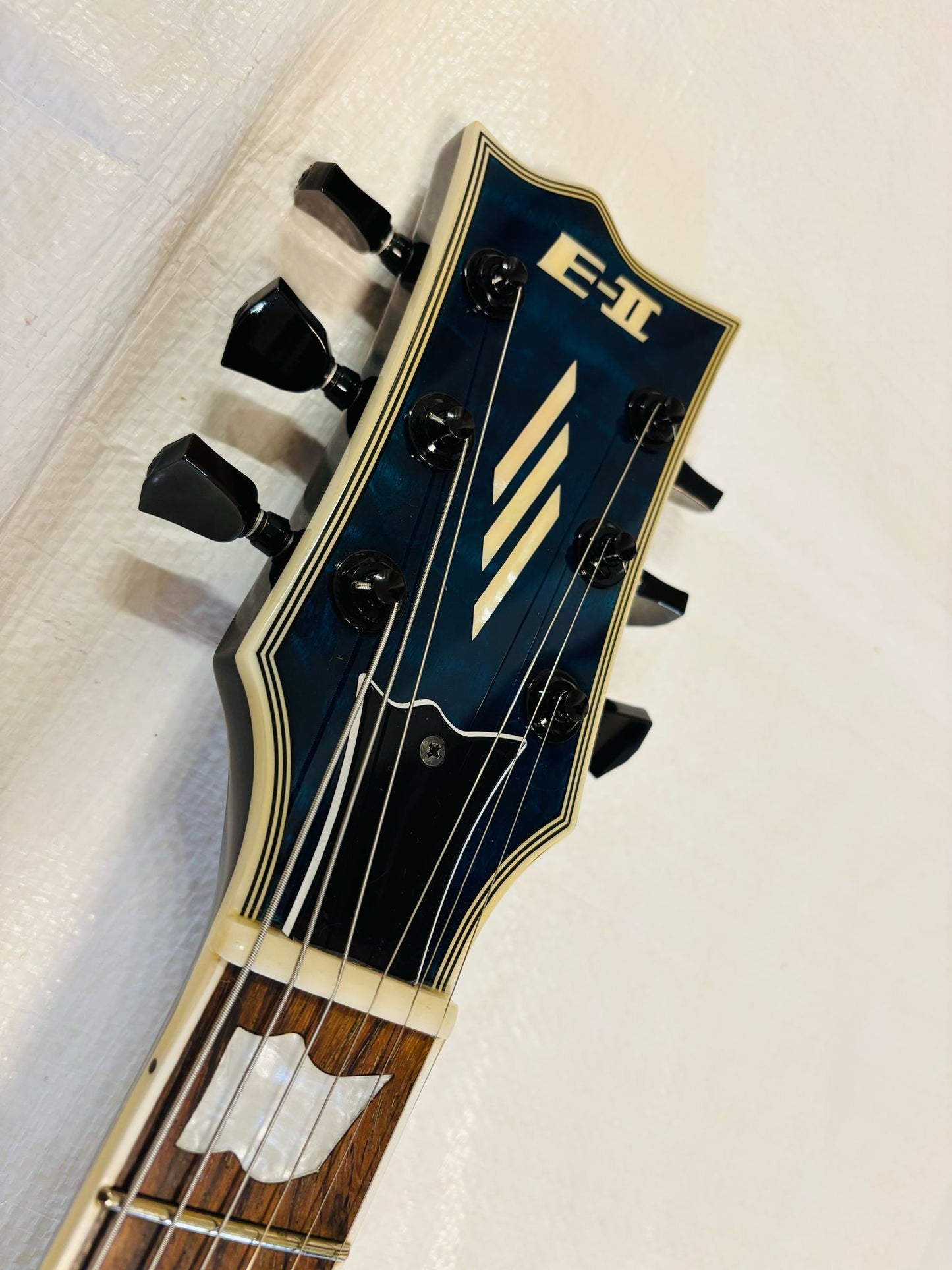 ESP E-II Eclipse QM / MB Marine Blue Burst (Pre-owned)