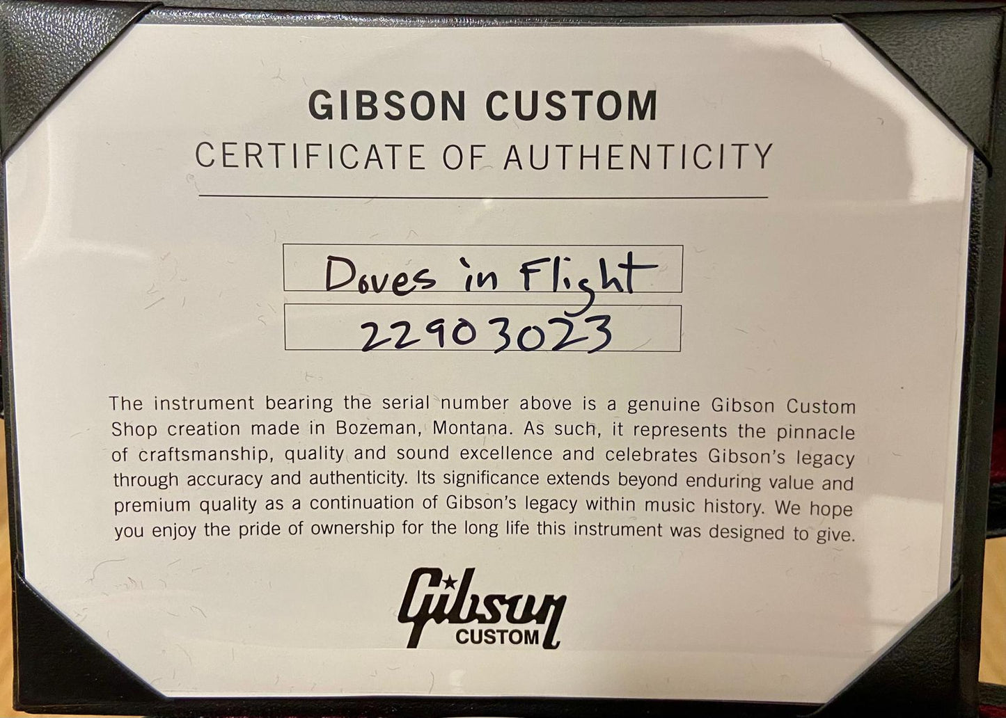Gibson Custom Shop Doves In Flight (Pre-owned) 2023
