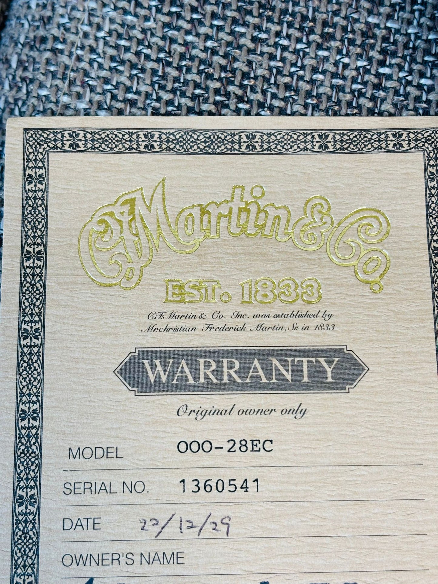 Martin 000-28EC Eric Clapton (Pre-owned) 2009 LR Baggs Element