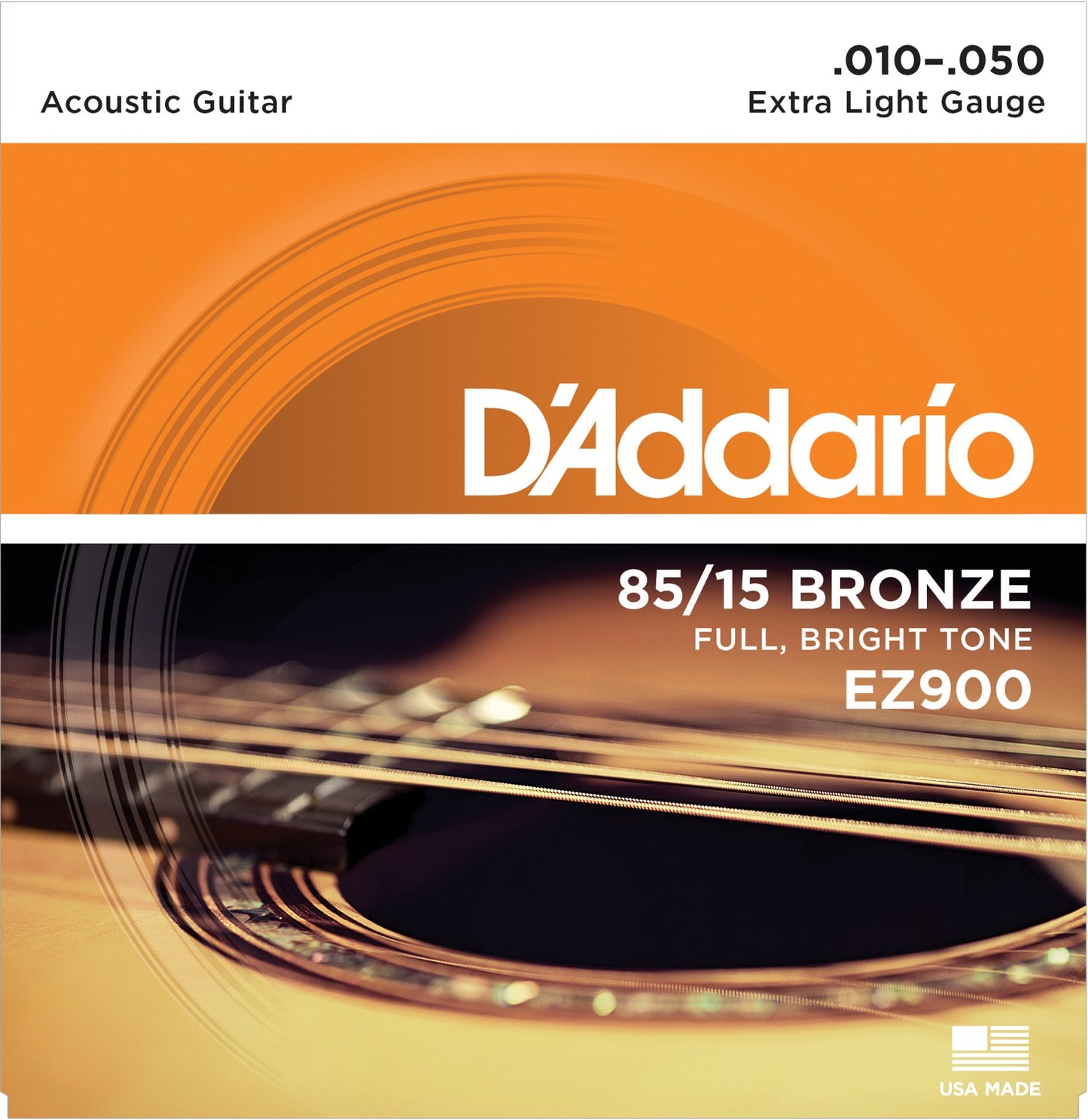 D'Addario EZ900 85/15 Bronze Extra Light Acoustic Guitar Strings