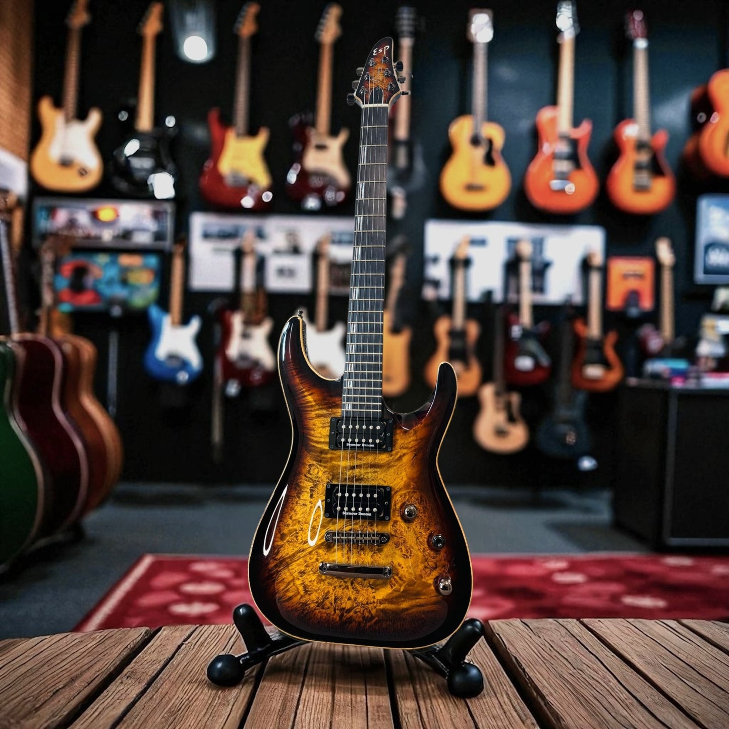 ESP Horizon CTM NT See-Thru Brown Burst 45th Anniversary( Pre-owned)