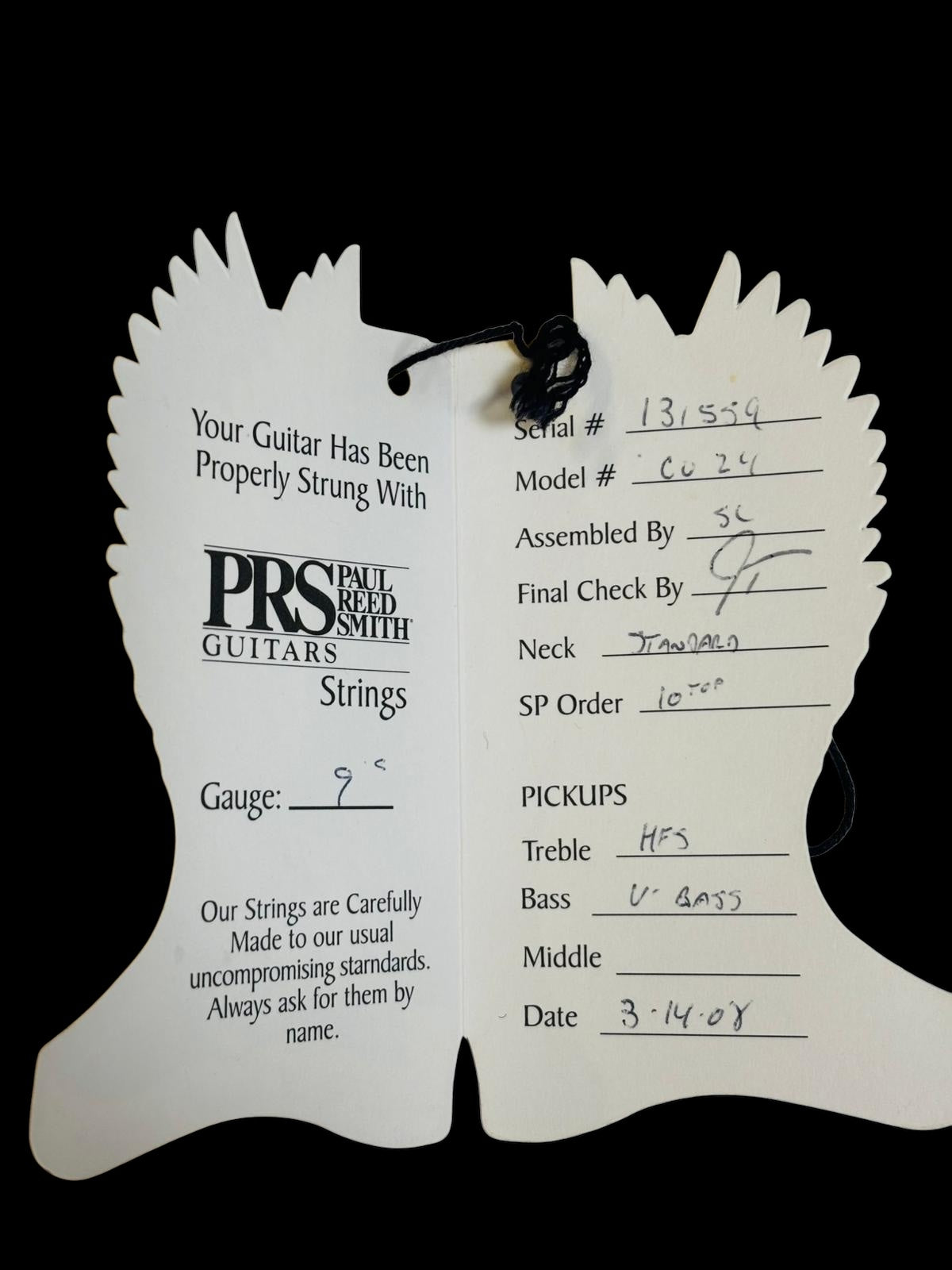 PRS Custom 24 Whale Blue 10-Top (Pre-owned) 2008