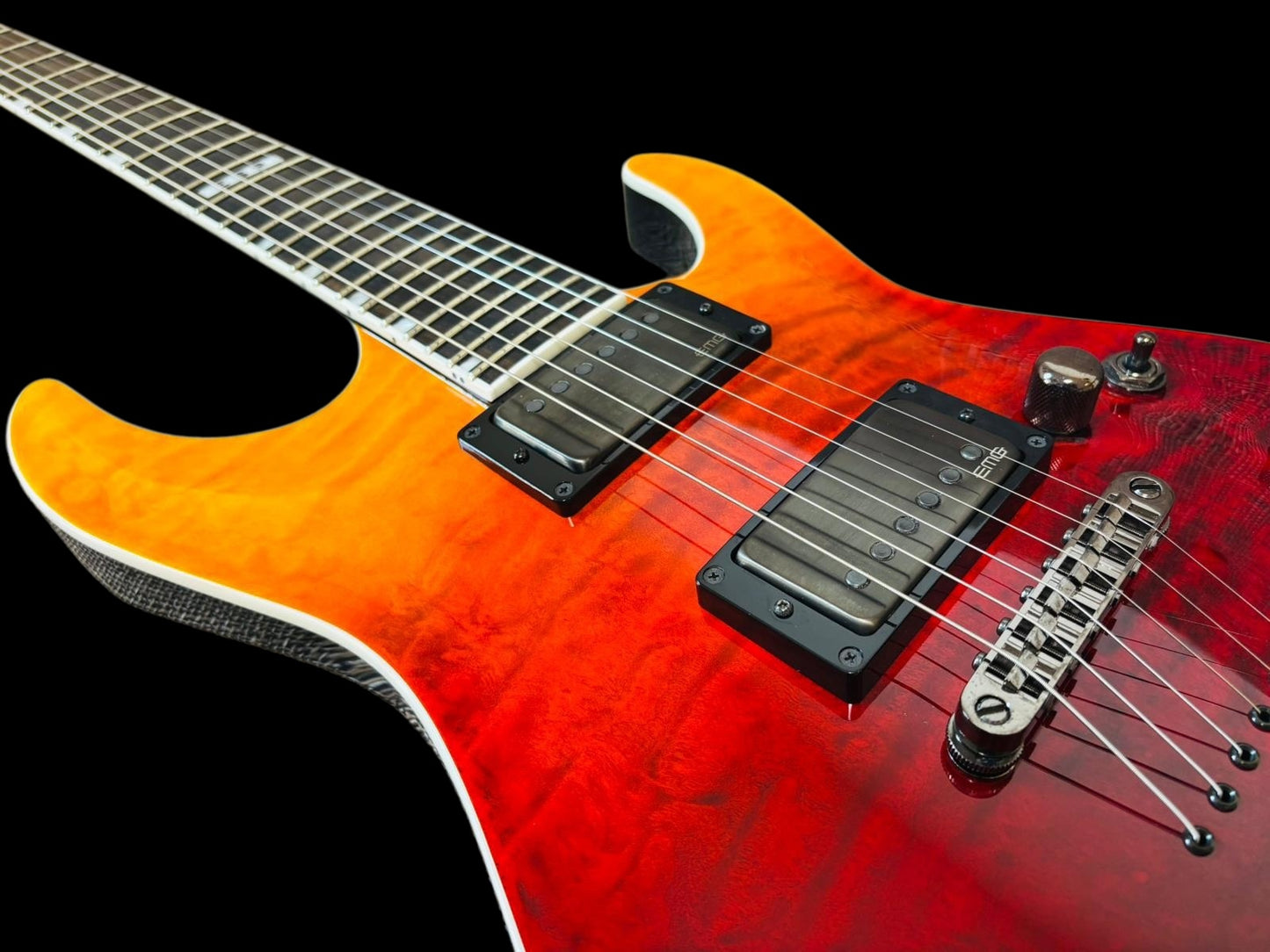 ESP E-II Horizon NT-II Tiger Eye Amber Fade (Pre-owned) like NEW