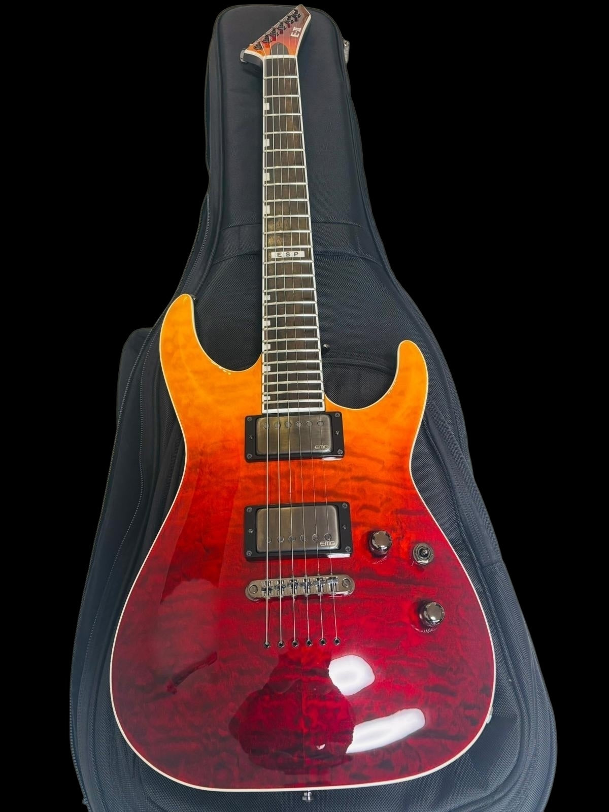 ESP E-II Horizon NT-II Tiger Eye Amber Fade (Pre-owned) like NEW