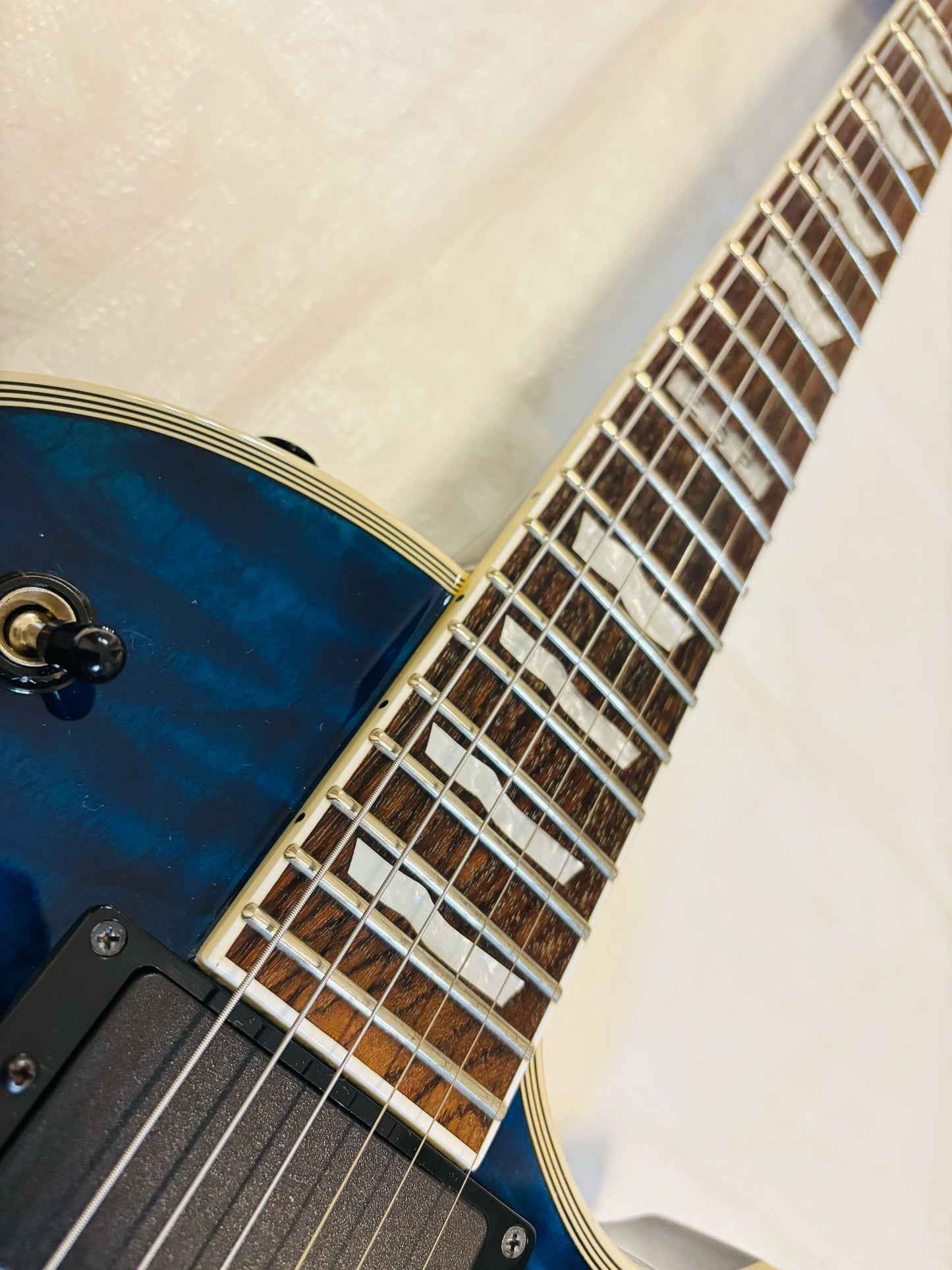 ESP E-II Eclipse QM / MB Marine Blue Burst (Pre-owned)