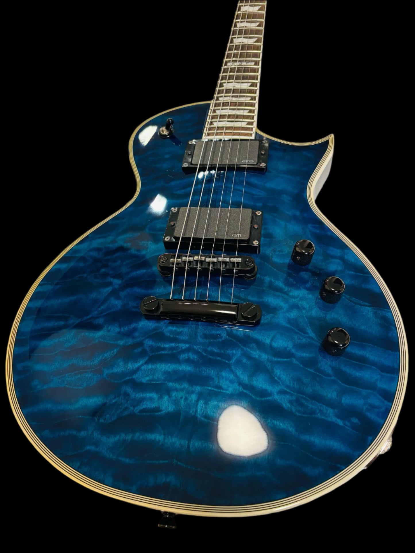 ESP E-II Eclipse QM / MB Marine Blue Burst (Pre-owned)