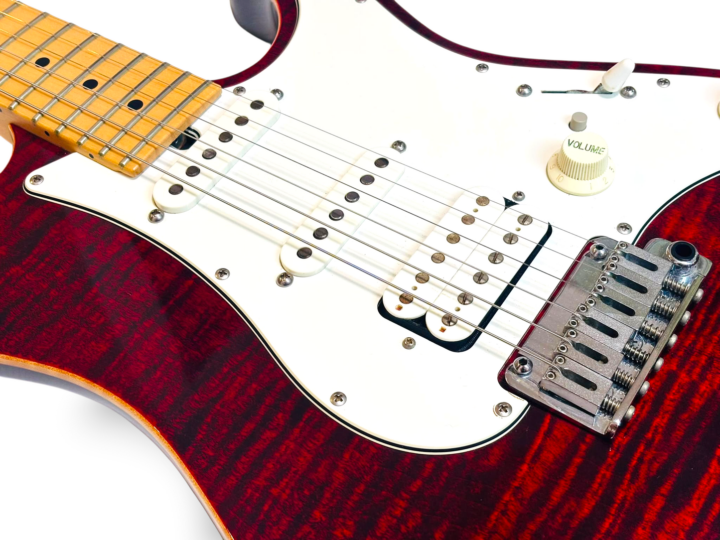 Suhr Pro Series S4 Flame Maple Chilli Pepper Red