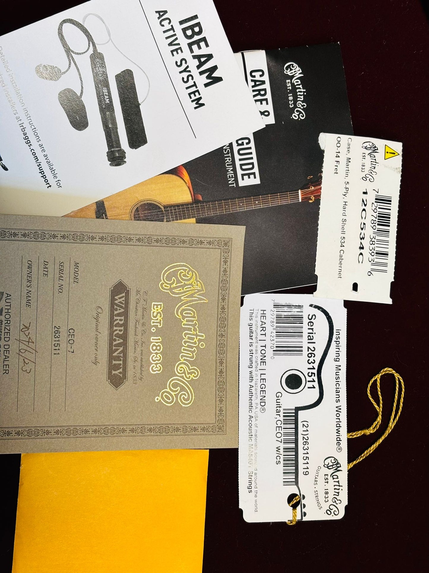 Martin CEO-7 (Pre-owned) 2022 - LR Baggs Ibeam pickup