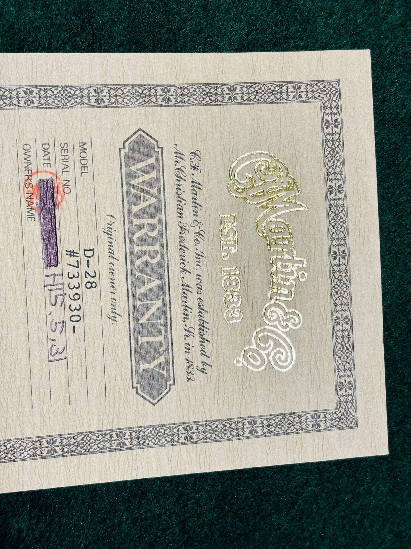 Martin D-28 standard (Pre-owned) 2000