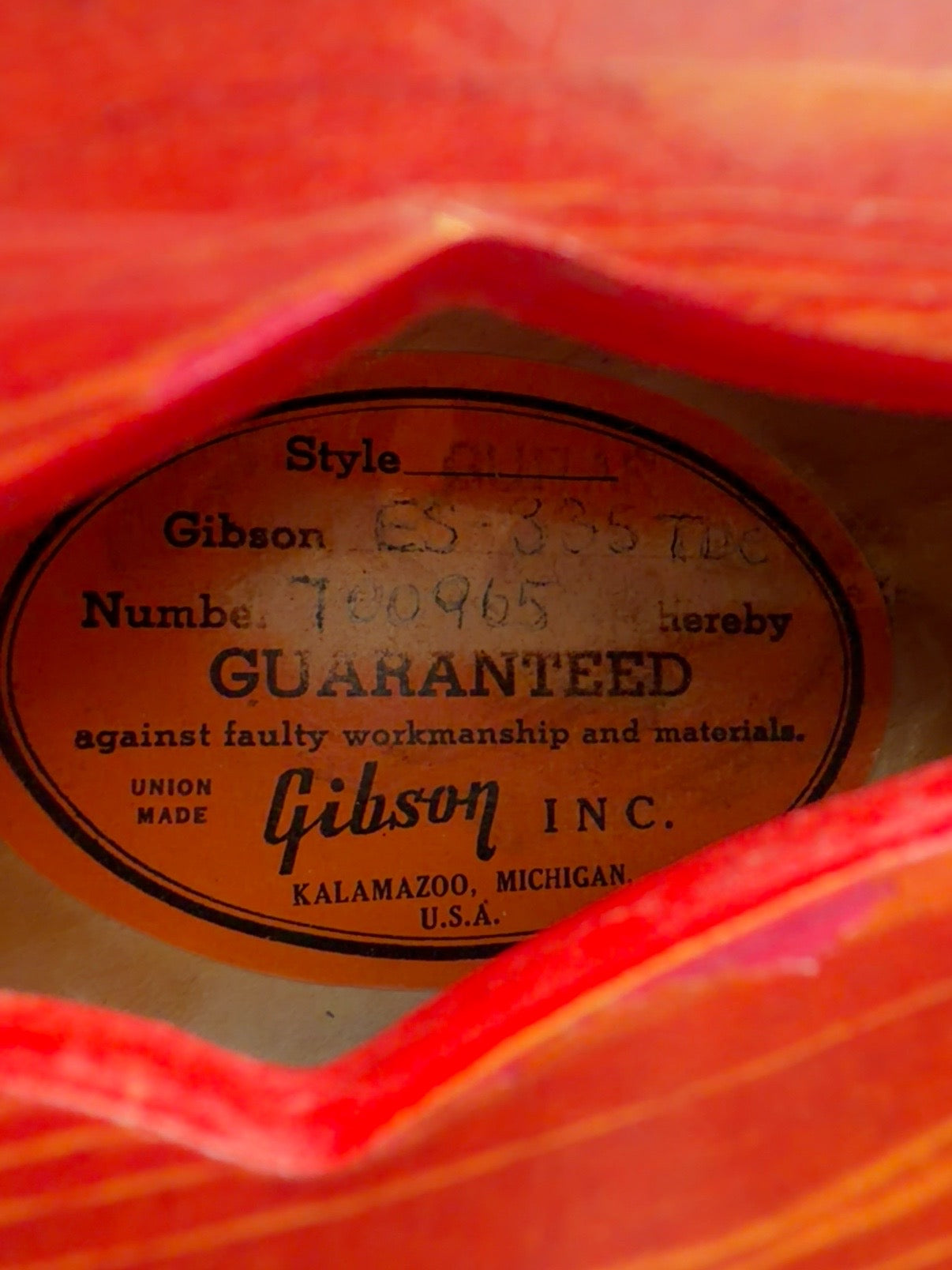Gibson ES-335 (1962) –  Vintage Cherry