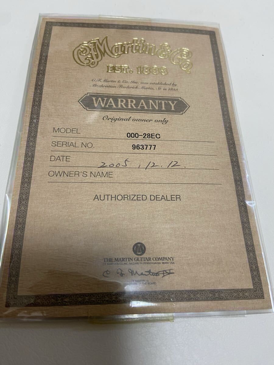 Martin 000-28EC Eric Clapton (Pre-owned) 2003