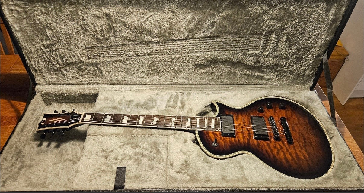 ESP E-II Eclipse QM DBSB (Pre-owned) – Quilted Maple,