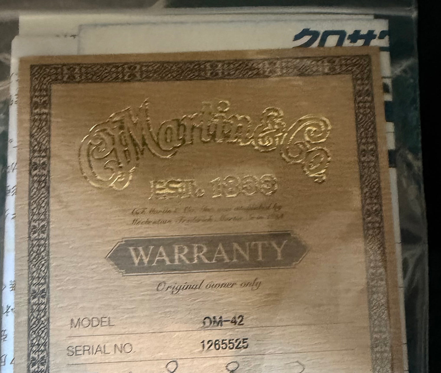 Martin OM-42 (Pre-owned) 2007