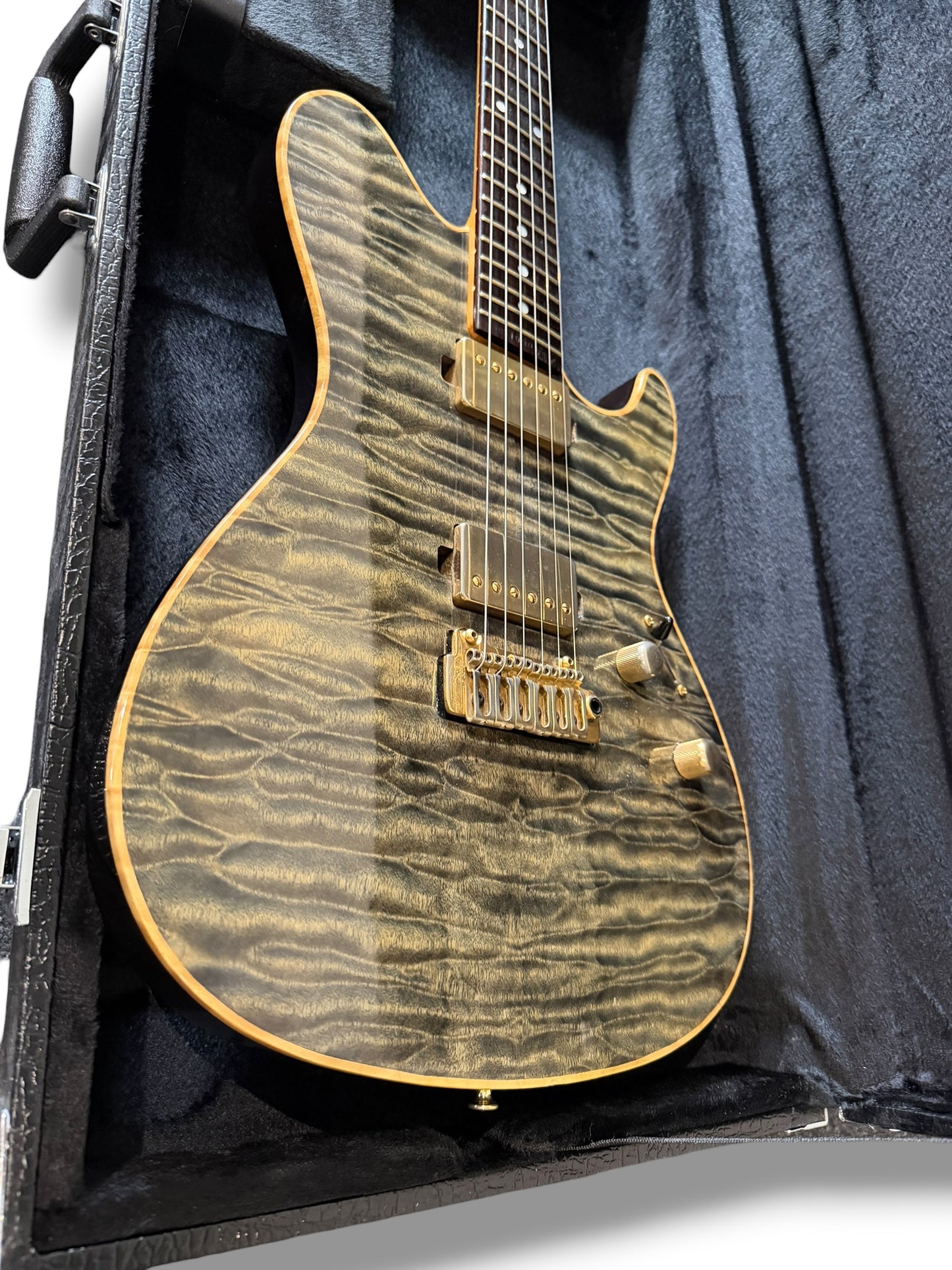 Sugi DH496C 5AQM/AT/BSBK 2010 – Aqua Timber Custom Guitar