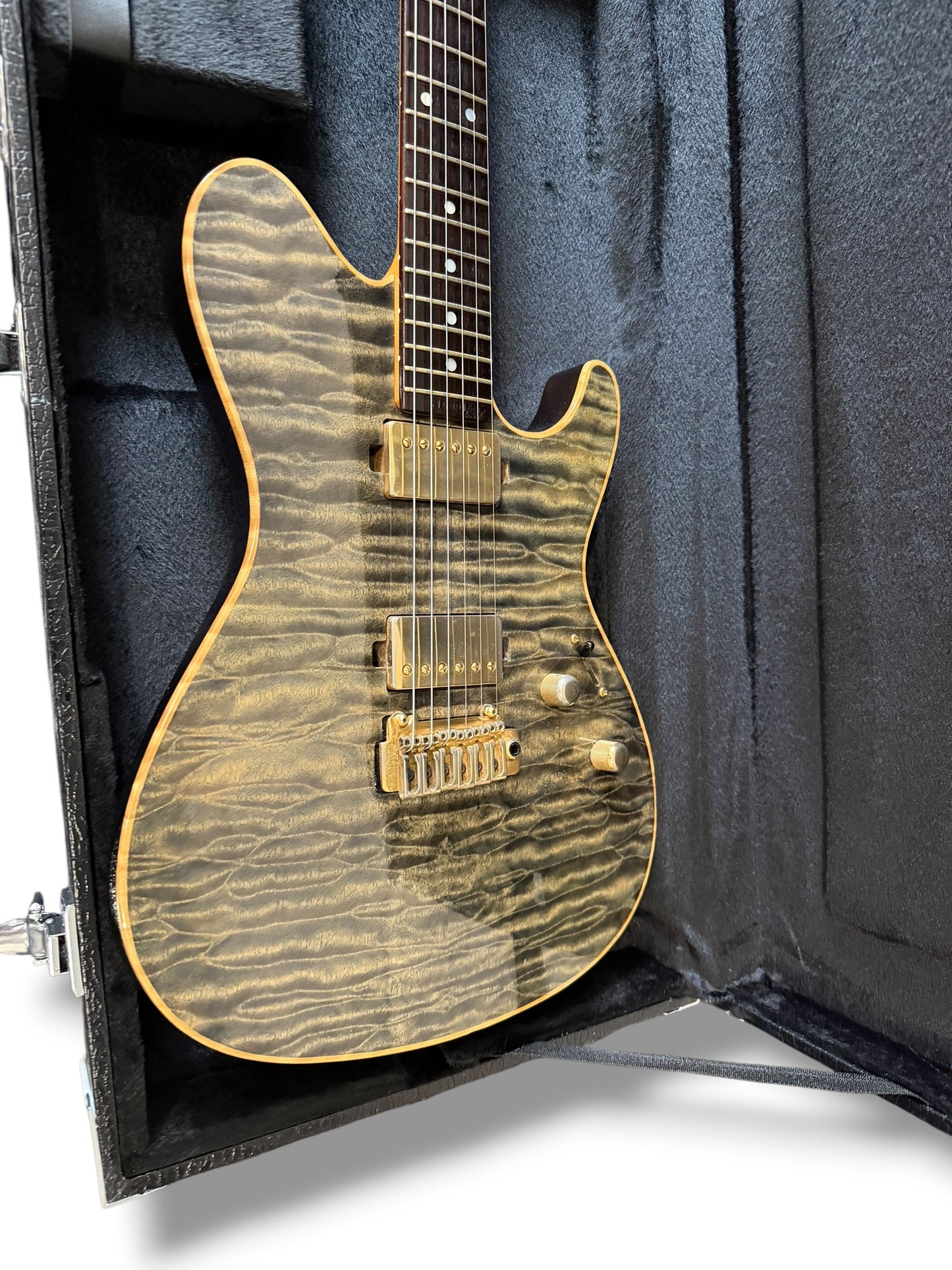 Sugi DH496C 5AQM/AT/BSBK 2010 – Aqua Timber Custom Guitar
