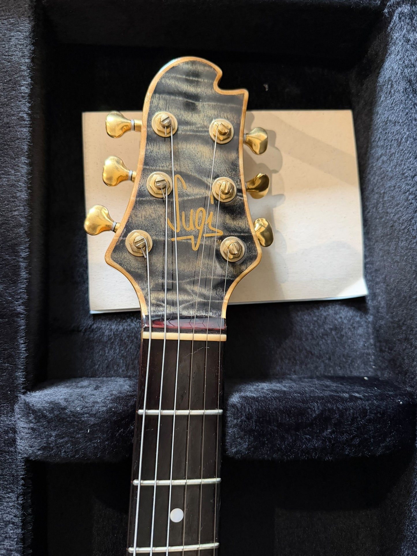 Sugi DH496C 5AQM/AT/BSBK 2010 – Aqua Timber Custom Guitar