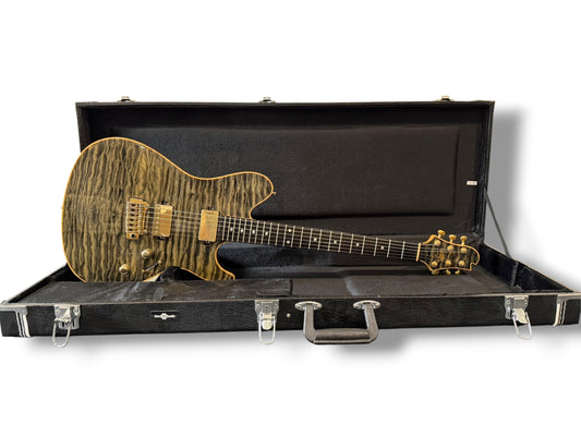 Sugi DH496C 5AQM/AT/BSBK 2010 – Aqua Timber Custom Guitar