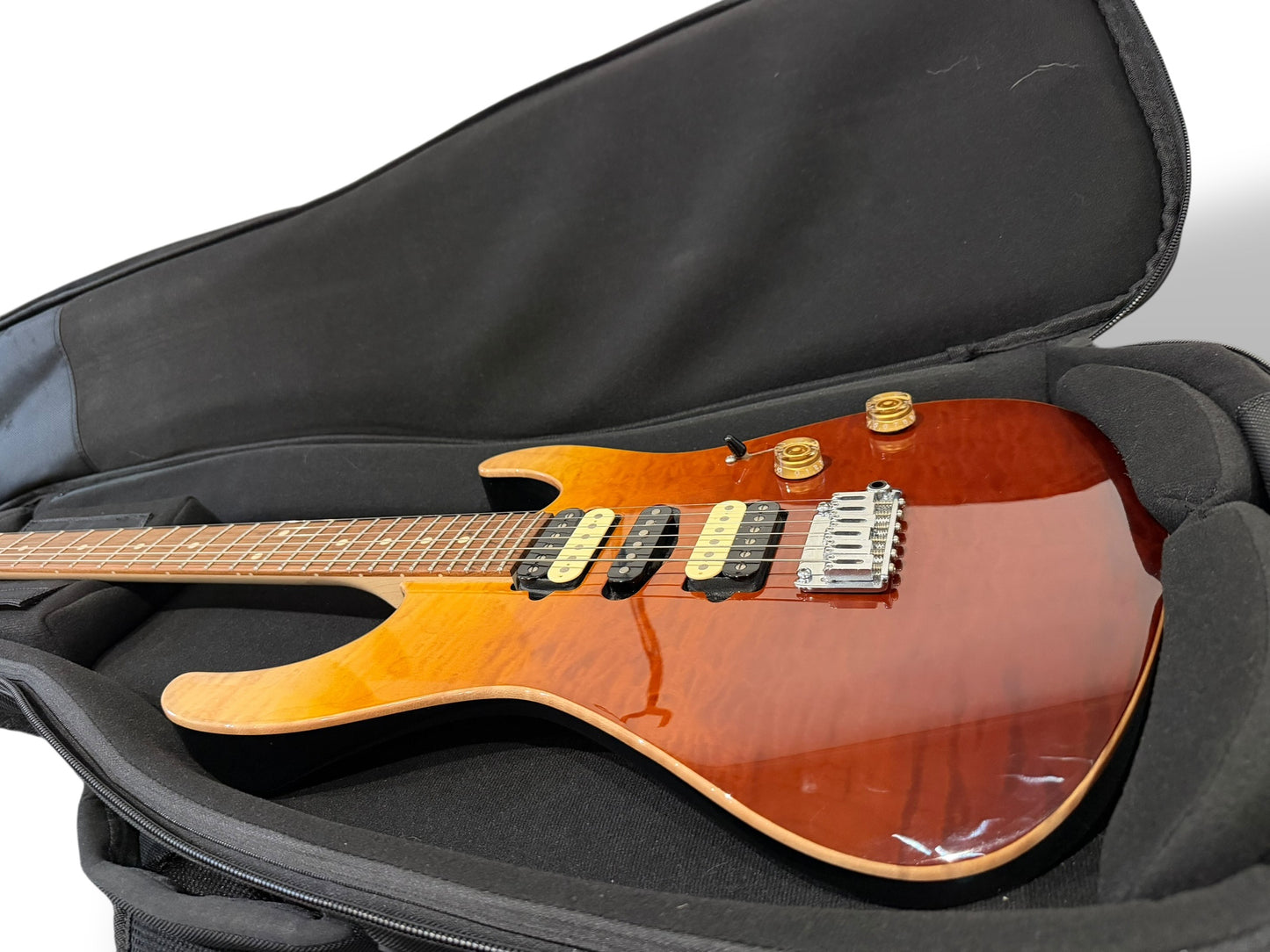 Suhr Modern Plus (2018) – Desert Gradient Burl Maple Top