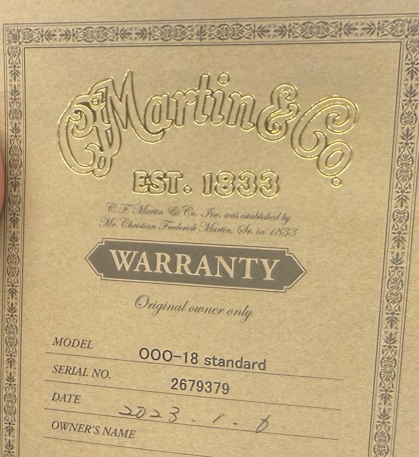 Martin 000-18 (Pre-owned) 2022 - Mint condition