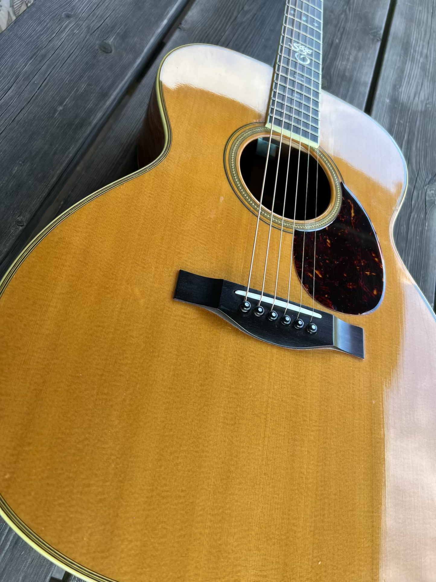 Santa Cruz OM Custom - 1992 - Torch inlays