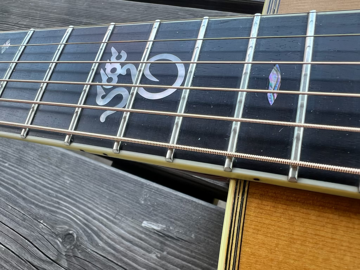 Santa Cruz OM Custom - 1992 - Torch inlays
