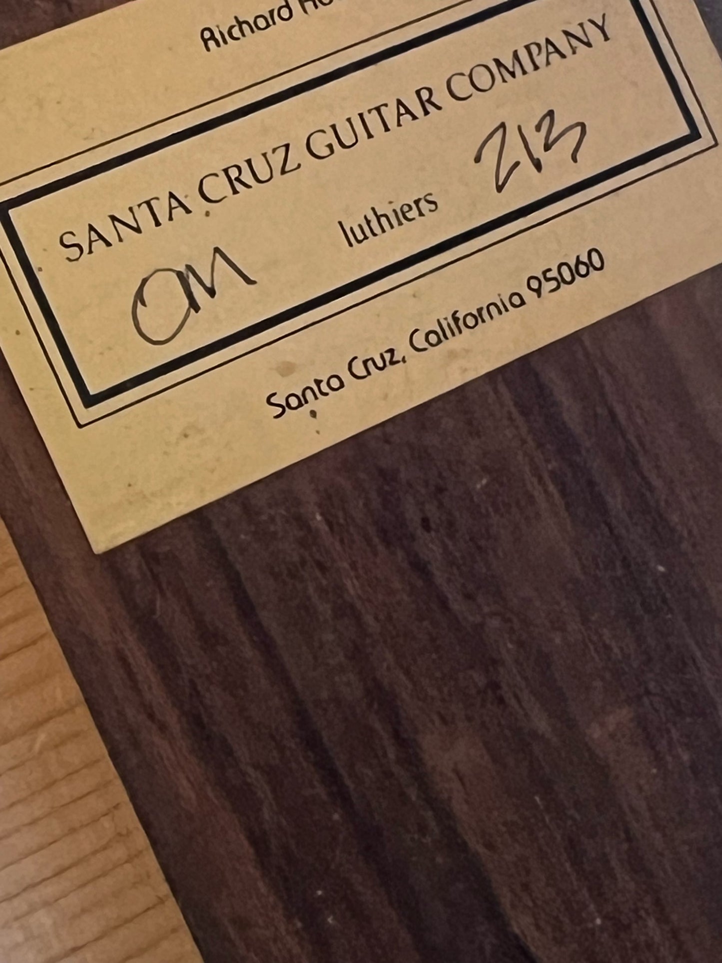 Santa Cruz OM Custom - 1992 - Torch inlays