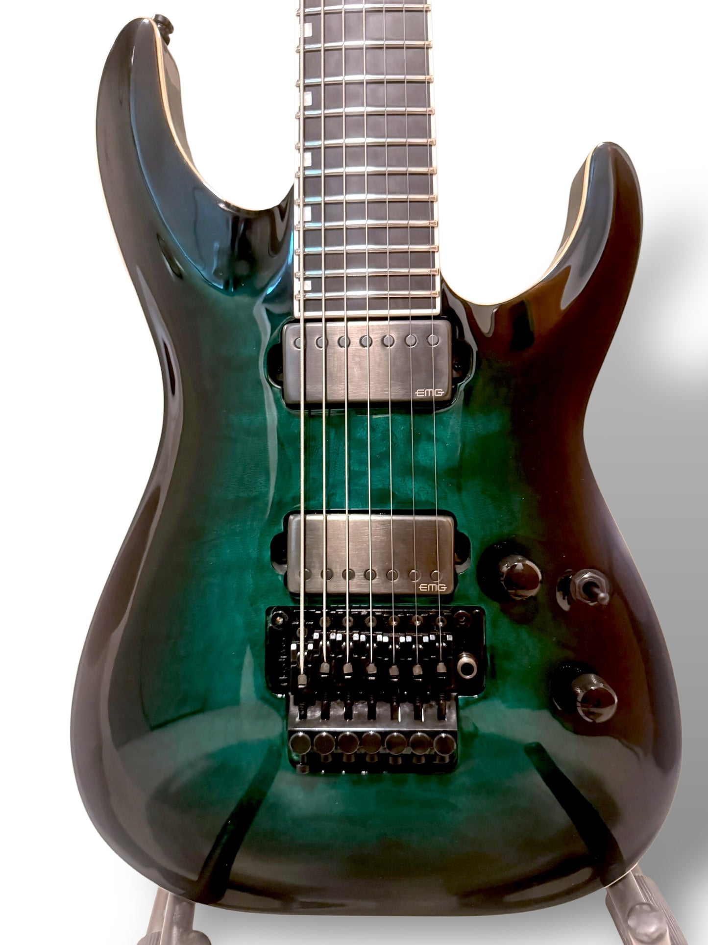 ESP E-II Horizon FR-7 Black Turquoise Burst (Pre-owned) 2019