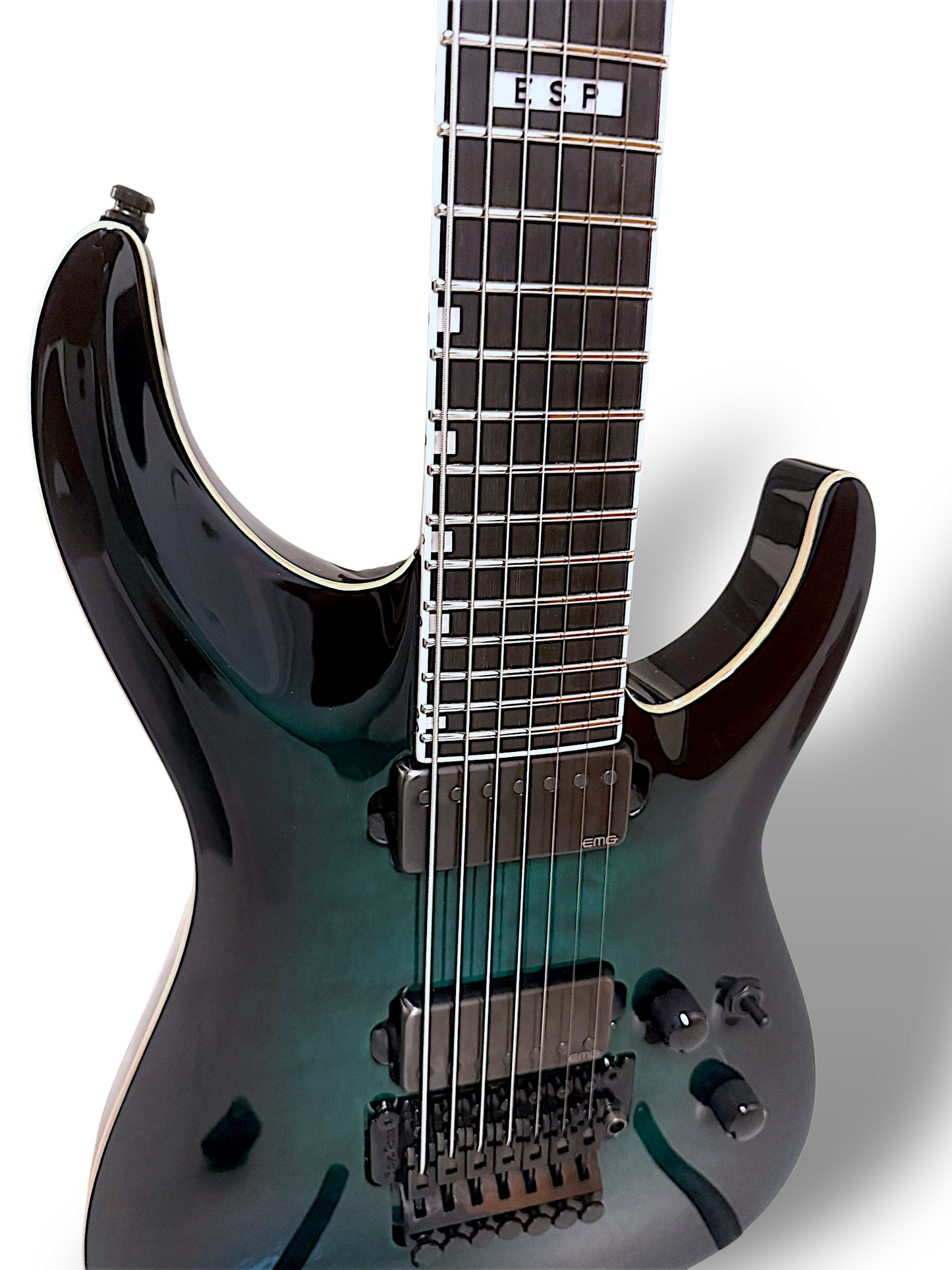 ESP E-II Horizon FR-7 Black Turquoise Burst (Pre-owned) 2019