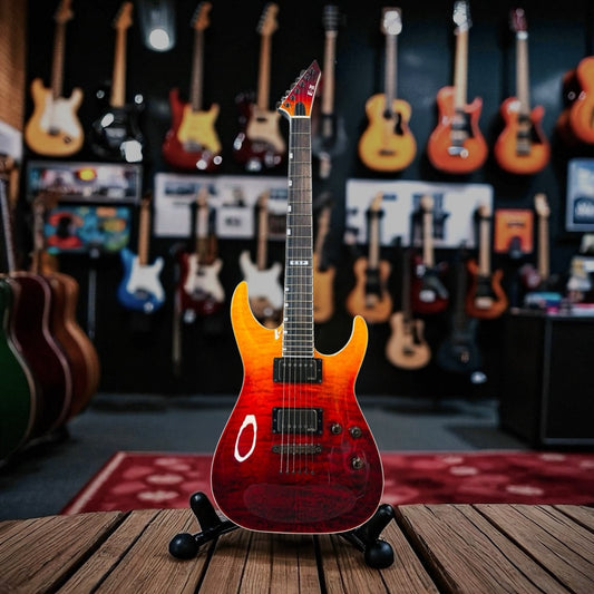 ESP E-II Horizon NT-II Tiger Eye Amber Fade (Pre-owned) like NEW