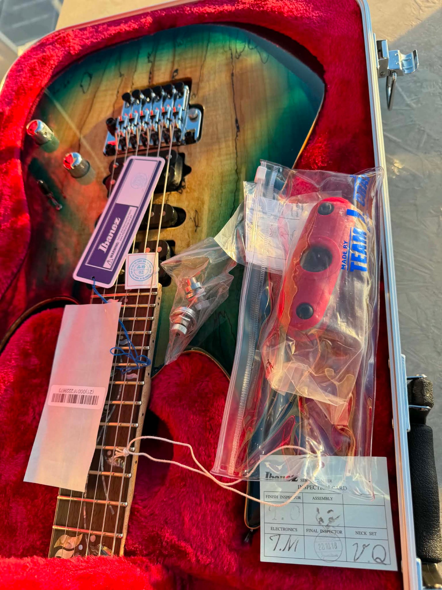 Ibanez RG8570ZSM-BGT Bluish Green Burst J. Custom 2023