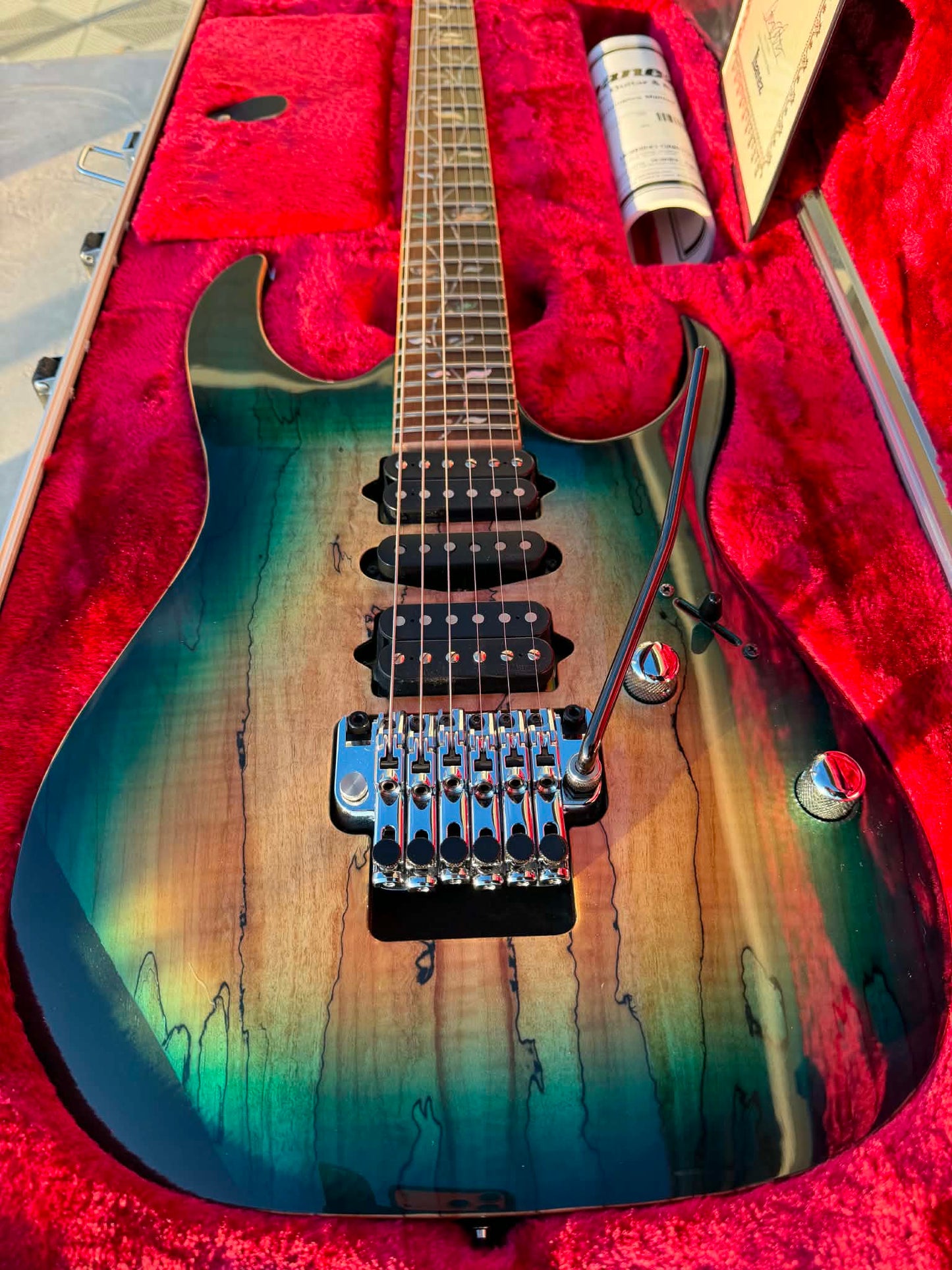 Ibanez RG8570ZSM-BGT Bluish Green Burst J. Custom 2023