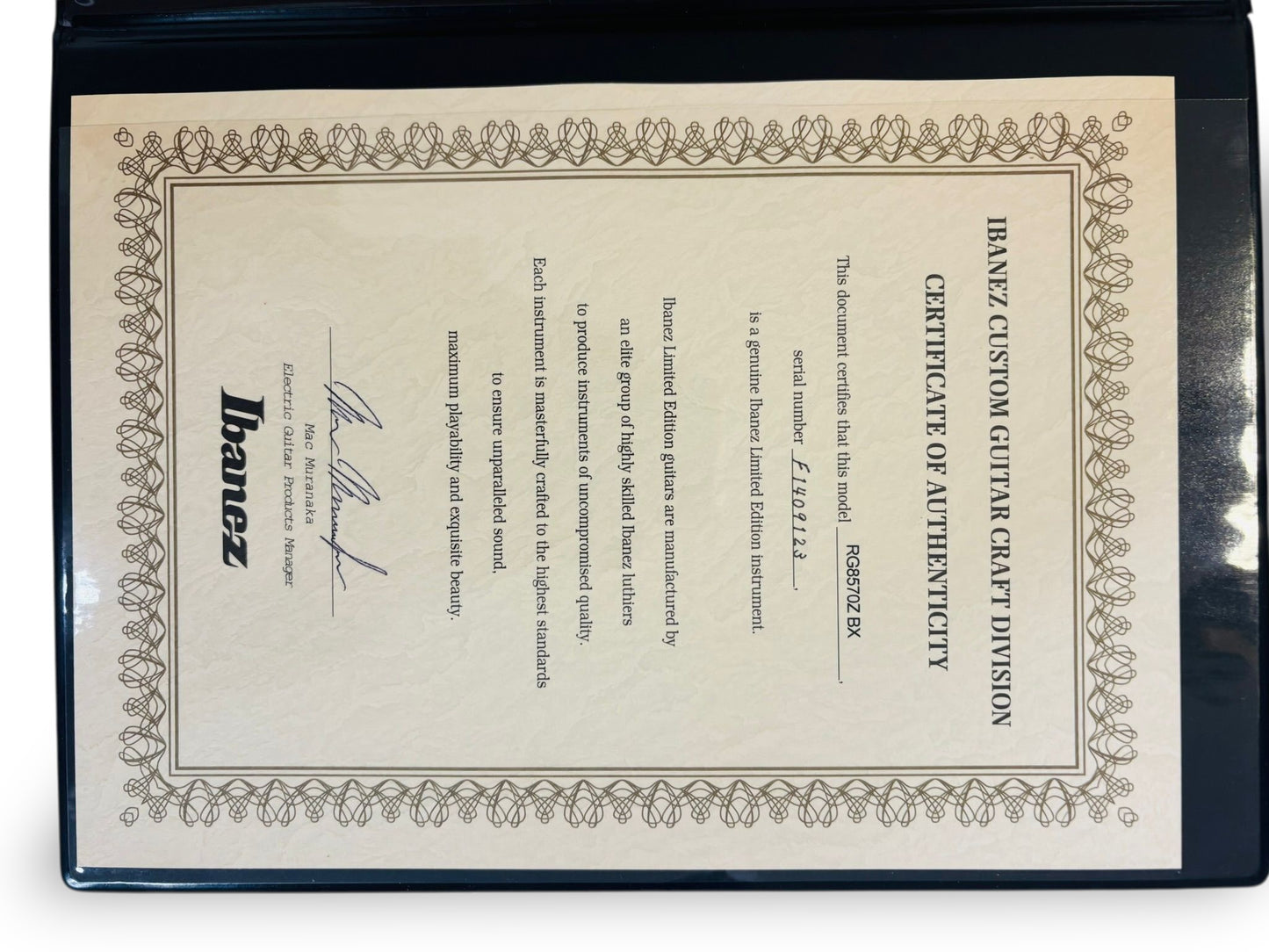 Ibanez J-Custom RG8570Z BX (Pre-owned) 2014