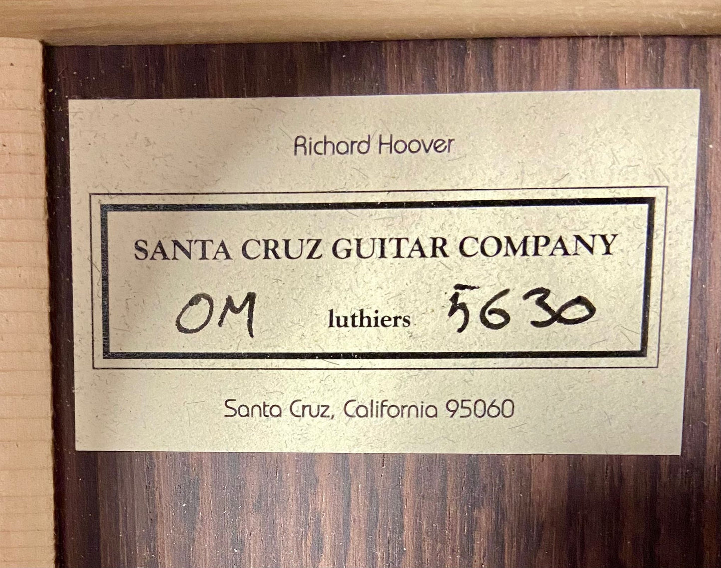 Santa Cruz OM  German Spruce Bearclaw  2018